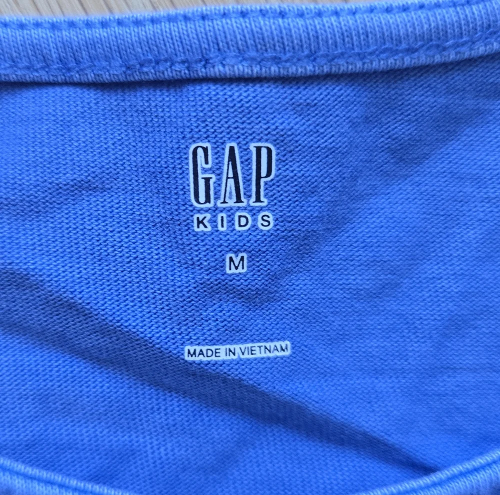 GAP Kids Washed Blue Lace-Trimmed Kids Romper